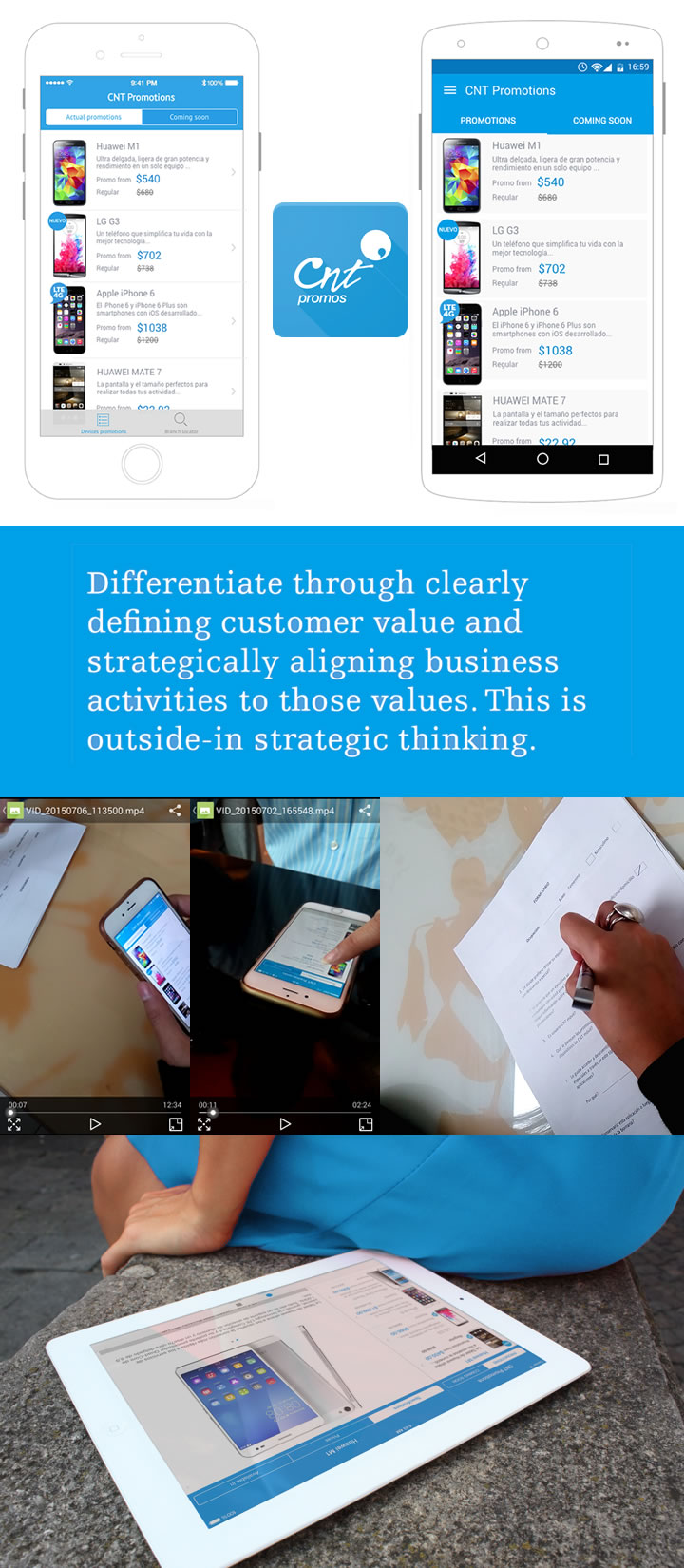 CNT deliverables examples